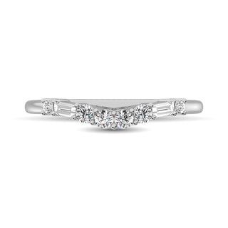 14K White Gold 1/4 Ct.Tw.Diamond Band