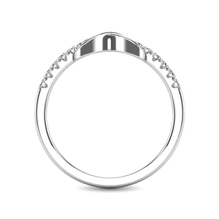 10K White Gold 1/4 Ctw Diamond Infinity Ring