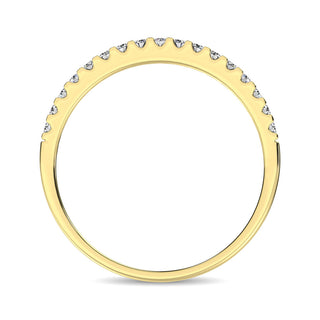 14K Yellow Gold Diamond 1/6 Ct.Tw. 9 Stone Anniversary Band