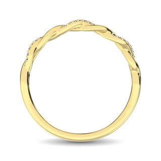 10K Yellow Gold 1/20 Ctw Diamond Anniversary Band
