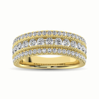 14K Yellow Gold 1 1/3 Ct.Tw. Diamond Anniversary Ring