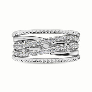 14K White Gold 1/3 Ct.Tw. Diamond Fashion Ring