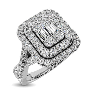 14K White Gold  1 Ct.Tw. Diamond Fashion Ring