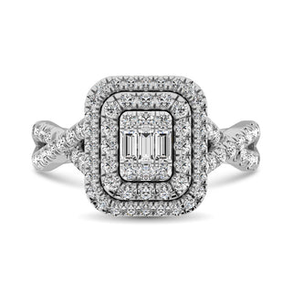 14K White Gold  1 Ct.Tw. Diamond Fashion Ring