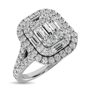 14K White Gold  1 Ct.Tw. Diamond Fashion Ring