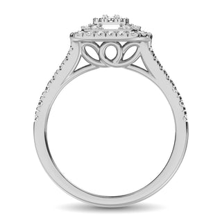 14K White Gold  1 Ct.Tw. Diamond Fashion Ring
