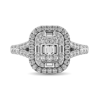 14K White Gold  1 Ct.Tw. Diamond Fashion Ring
