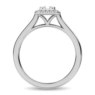 14K White Gold  1/4 Ct.Tw. Diamond Fashion Ring