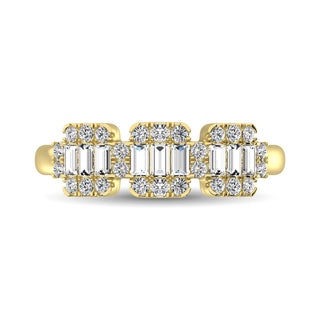14K Yellow Gold  1/2 Ct.Tw. Diamond Fashion Ring