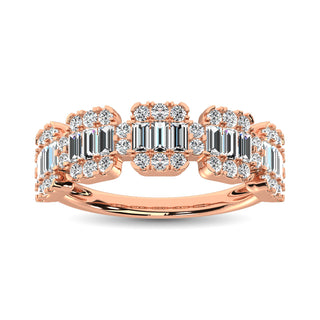 14K Rose Gold  1 Ct.Tw. Diamond Fashion Ring