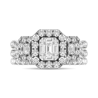 Diamond 2 Ct.Tw. Bridal Ring in 14K White Gold