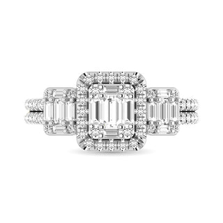 Diamond 1 Ct.Tw. Engagement Ring in 14K White Gold