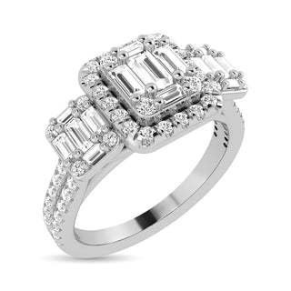 Diamond 1 Ct.Tw. Engagement Ring in 14K White Gold