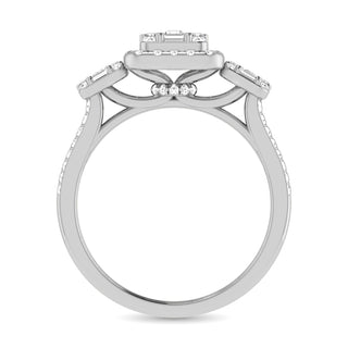 Diamond 7/8 Ct.Tw. Engagement Ring in 14K White Gold