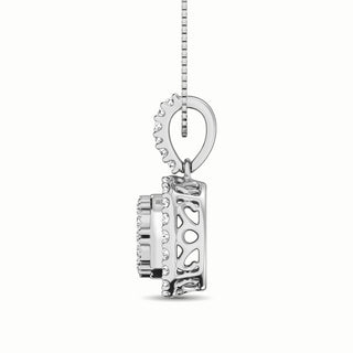 10K White Gold 1/2 Ct.Tw. Diamond Pendant