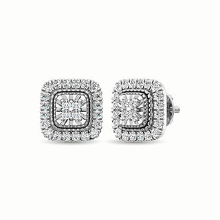 10K White Gold 1/3 Ct.Tw. Diamond Stud Earrings