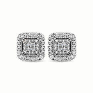 10K White Gold 1/3 Ct.Tw. Diamond Stud Earrings