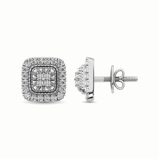 10K White Gold 1/3 Ct.Tw. Diamond Stud Earrings