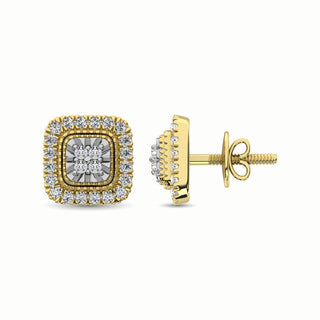 10K Yellow Gold 1/3 Ct.Tw. Diamond Stud Earrings