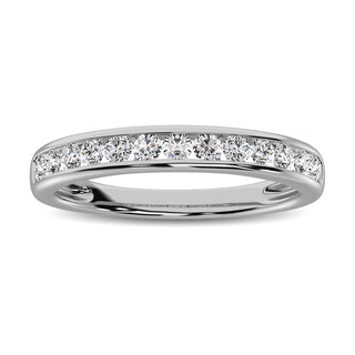 Channel Set Diamond 1/2 Ctw Anniversary Band