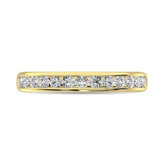 Channel Set Diamond 1/4 Ctw Anniversary Band