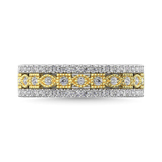Diamond 3/8 Ct.Tw. Fashion Band in 10K Two Tone Gold