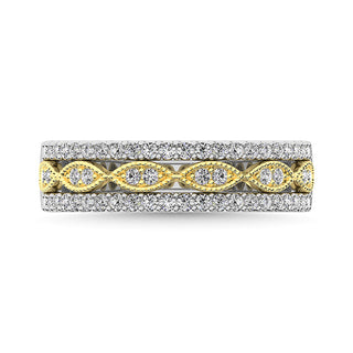 Diamond 3/8 Ct.Tw. Fashion Band in 10K Two Tone Gold