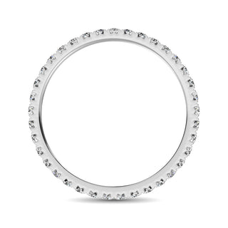 14K White Gold Diamond 3/8 Ct.Tw. 9 Stone Anniversary Band