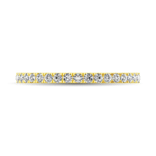 14K Yellow Gold Diamond 3/8 Ct.Tw. 9 Stone Anniversary Band