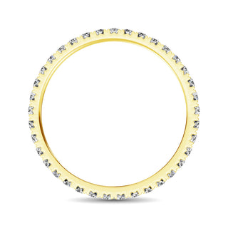 14K Yellow Gold Diamond 3/8 Ct.Tw. 9 Stone Anniversary Band