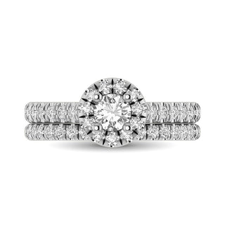 14KT White Gold 1Ct.Tw. Diamond keyani Bridal Ring