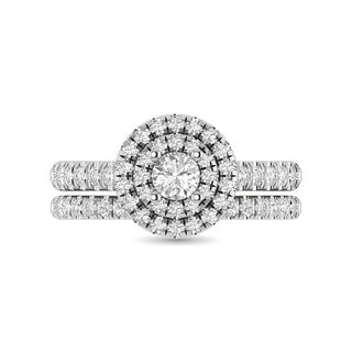 14KT White Gold 1Ct.Tw. Diamond keyani Bridal Ring