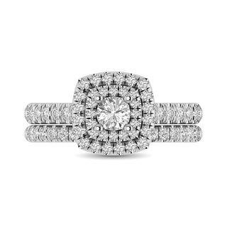 14KT White Gold 1Ct.Tw. Diamond keyani Bridal Ring