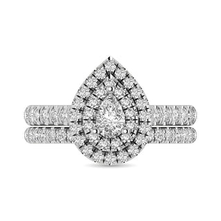 14KT White Gold 1Ct.Tw. Diamond keyani Bridal Ring