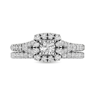 14KT White Gold 1Ct.Tw. Diamond keyani Bridal Ring