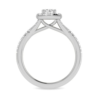 14KT White Gold 1Ct.Tw. Diamond keyani Bridal Ring