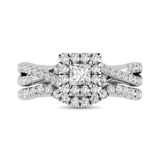 14KT White Gold 1Ct.Tw. Diamond keyani Bridal Ring