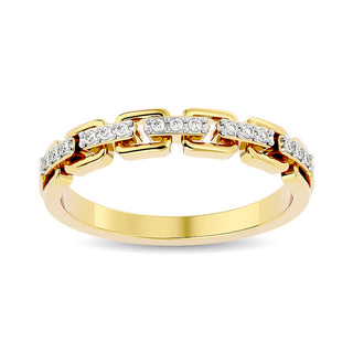 Diamond 1/10 ct tw Ladies band in 10K Yellow Gold