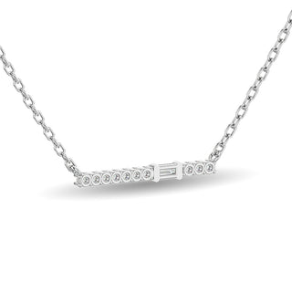Diamond 1/8 Ct.Tw. Fashion Pendant in 14K White Gold
