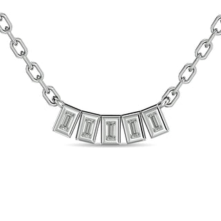 Diamond 1/6 Ct.Tw. Fashion Necklace in 14K White Gold