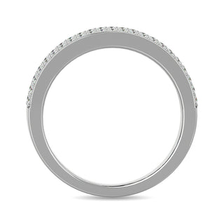 Diamond 7/8 Ct.Tw. Round and Baguette Fashion Band in 14K White Gold