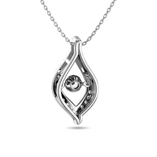 Diamond Slide Pendant 1/10 ct tw in 10K White Gold