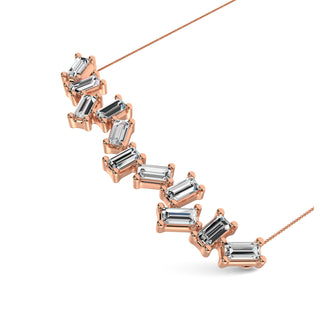 Diamond Fashion Necklace 1/10 ct tw in 10K Rose Gold