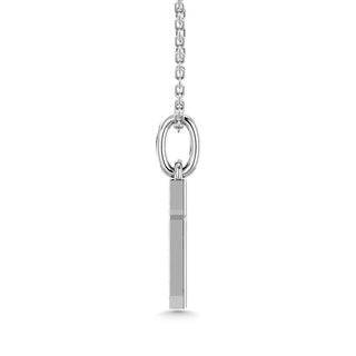 10KT WHITE GOLD 1/10CT TW DIAMOND PENDANT