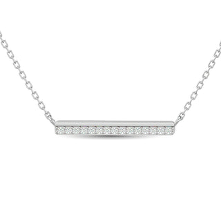 10KT WHITE GOLD 1/6CT TW DIAMOND NECKPIECE