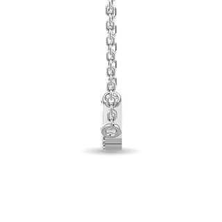 10KT WHITE GOLD 1/6CT TW DIAMOND NECKPIECE