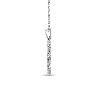 10KT WHITE GOLD 1/6CT TW DIAMOND NECKLACE