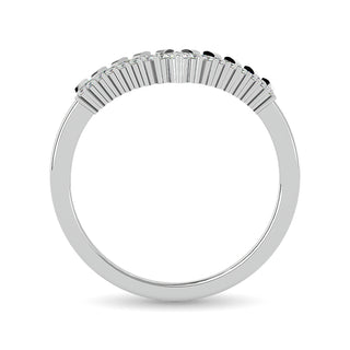 Diamond Chevron Band 1/5 ct tw in 14K White Gold