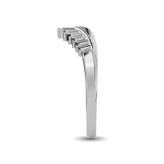 Diamond Chevron Band 1/5 ct tw in 14K White Gold