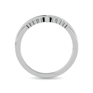 Diamond Chevron Band 1/5 ct tw in 14K White Gold